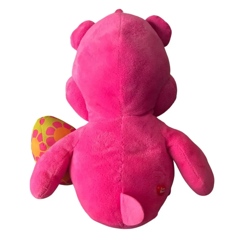 Just Play‎ Pink Cheer Care Bear Plush holding a Green Easter Egg w/ Flowers 2015